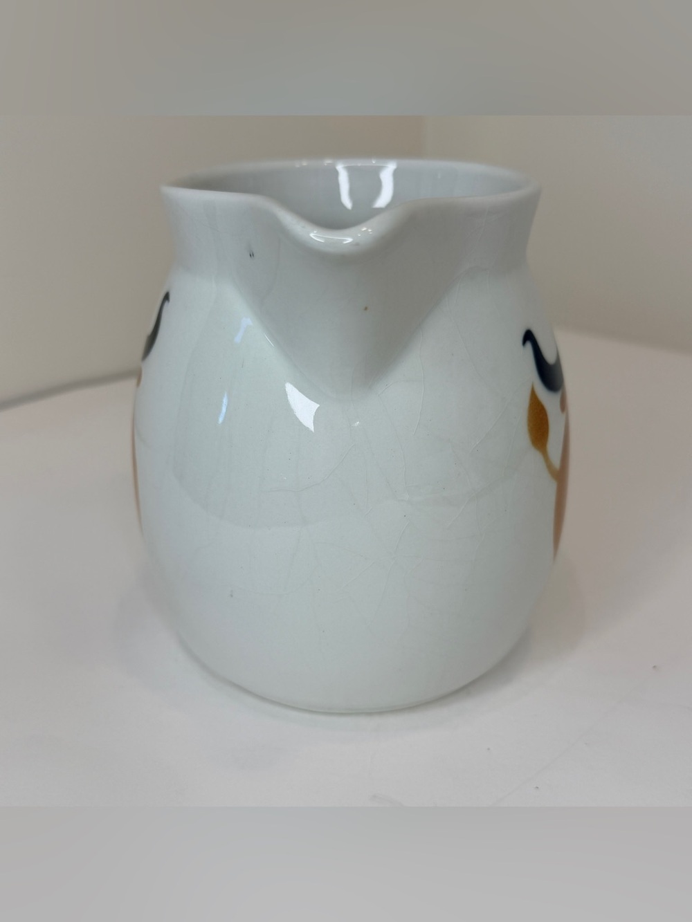 Vintage Arabia Finland Heluna Brown Cow Bull Pitcher Kaj Franck 32 Oz MCM - Picture 6 of 12